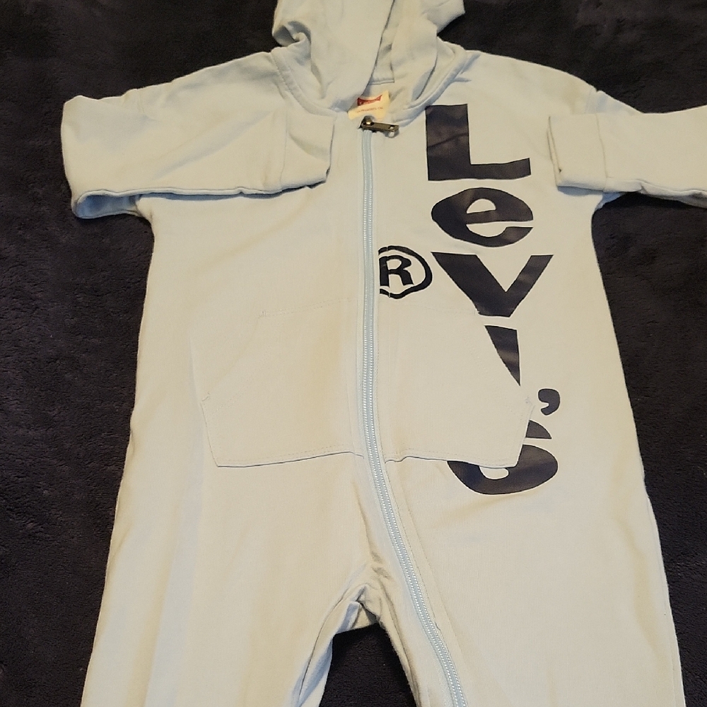 Levi's Light Blue Hooded Onsie